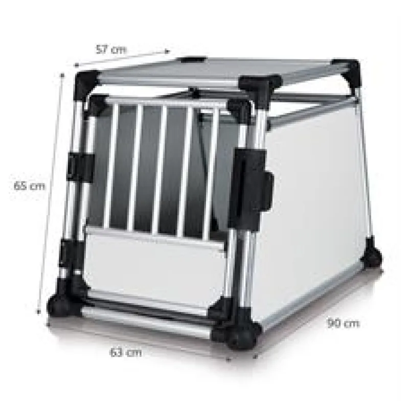 Transportní klec - hliníkový rám, pevné panely 63x65x90 cm 1 ks