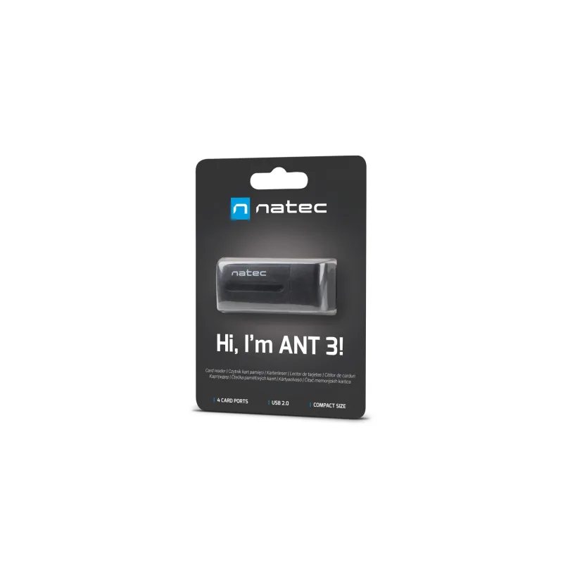 Natec ALL in One čítačka kariet MINI ANT USB 2.0, M2/ microSD/ MMC/ Ms/…