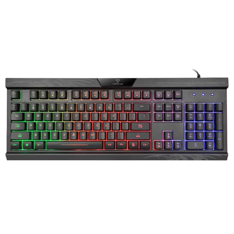 Vertux Gaming Amber Pro Performance Gaming Keyboard - Black (English)…