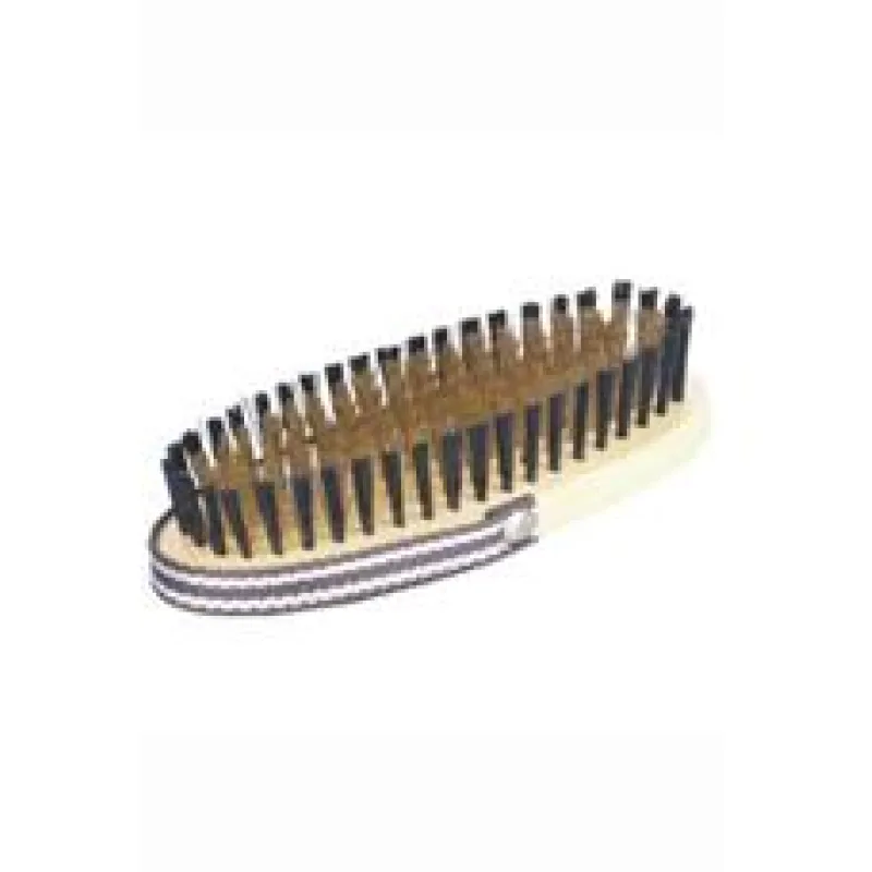 Kartáč ovál na ruku mosazné drátky 15x6,5cm Tommi 1 ks