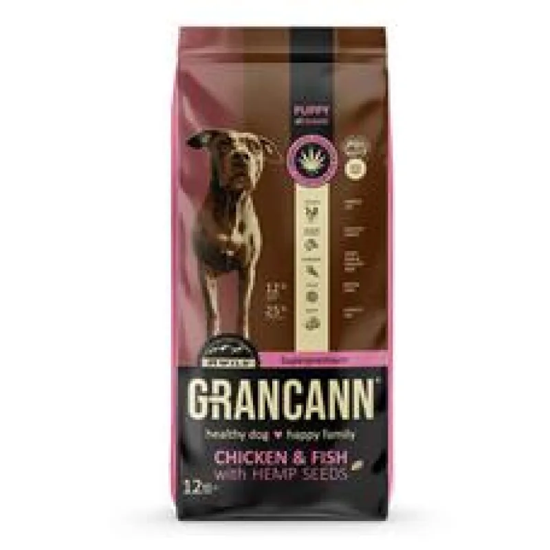 Grancann Chicken & Fish with Hemp seeds-Puppy all breeds 2x 12 kg