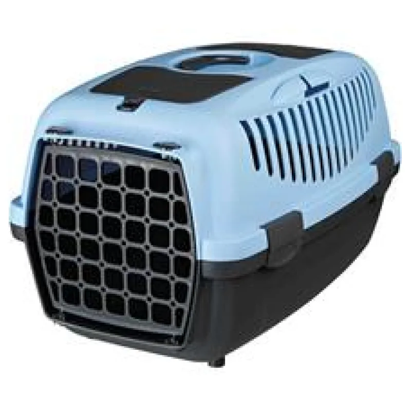 Transportní box CAPRI II, XS-S: 37x34x55cm (max. 8kg) - světle šedá/modrá 1ks