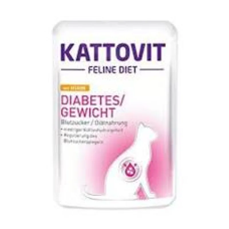 Kattovit Cat Diabetes/Gewicht kuře kapsa 85g