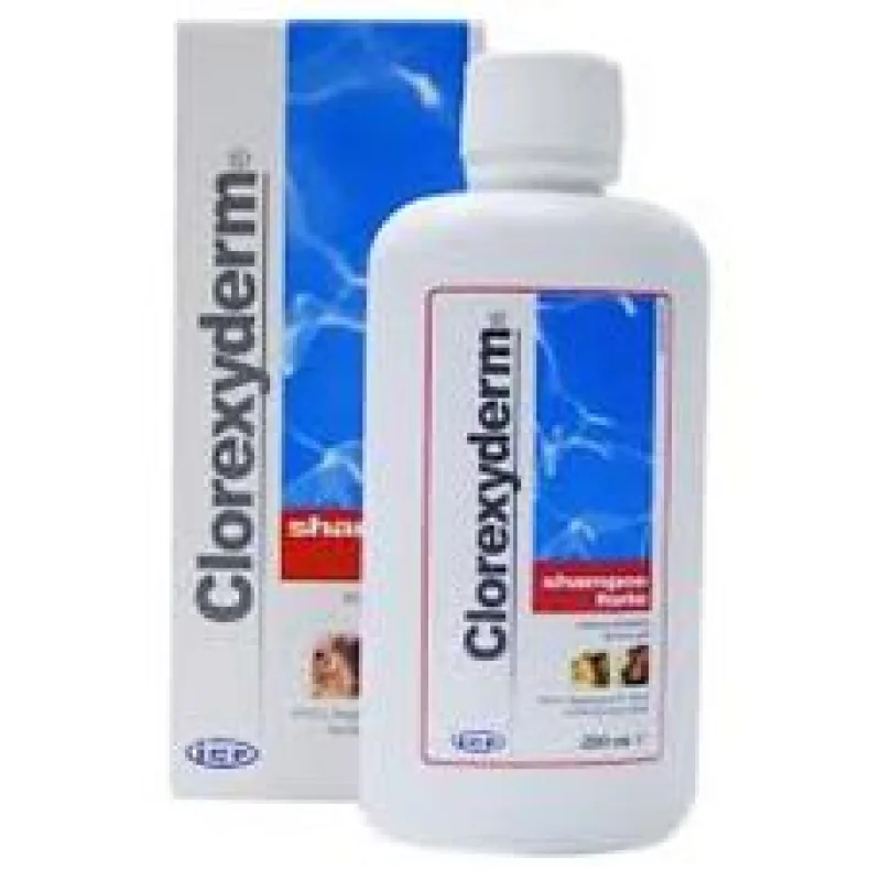 Clorexyderm Forte šampon pro psy, kočky 200 ml