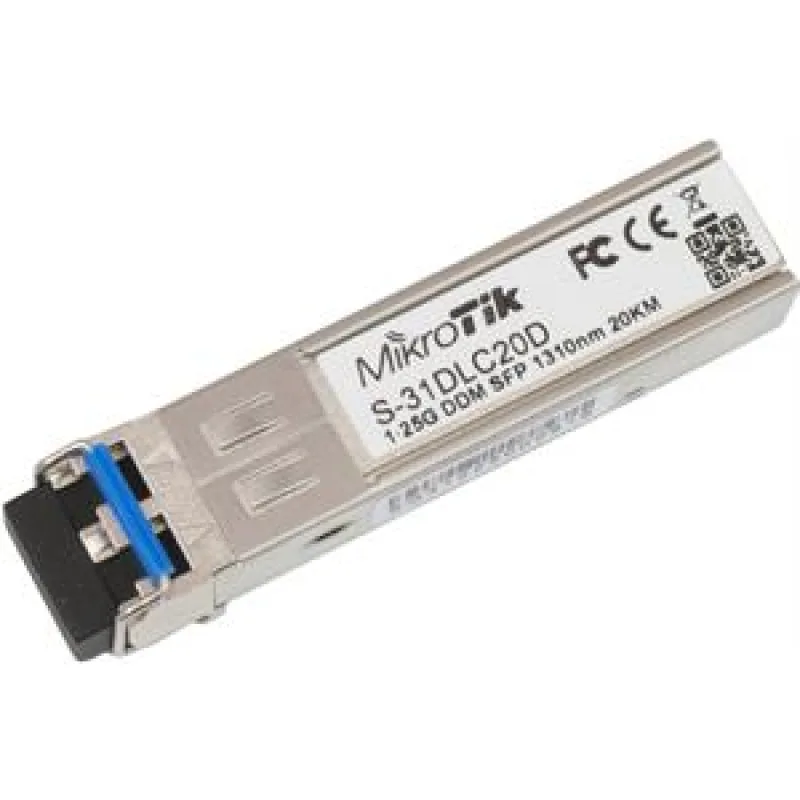 MikroTik SFP modul S-31DLC20D, SM, 20km, 1.25G, 2x LC S-31DLC20D