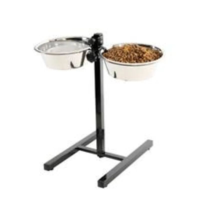Miska nerez stojan nastavitelný + 2 misky pes 2,5L