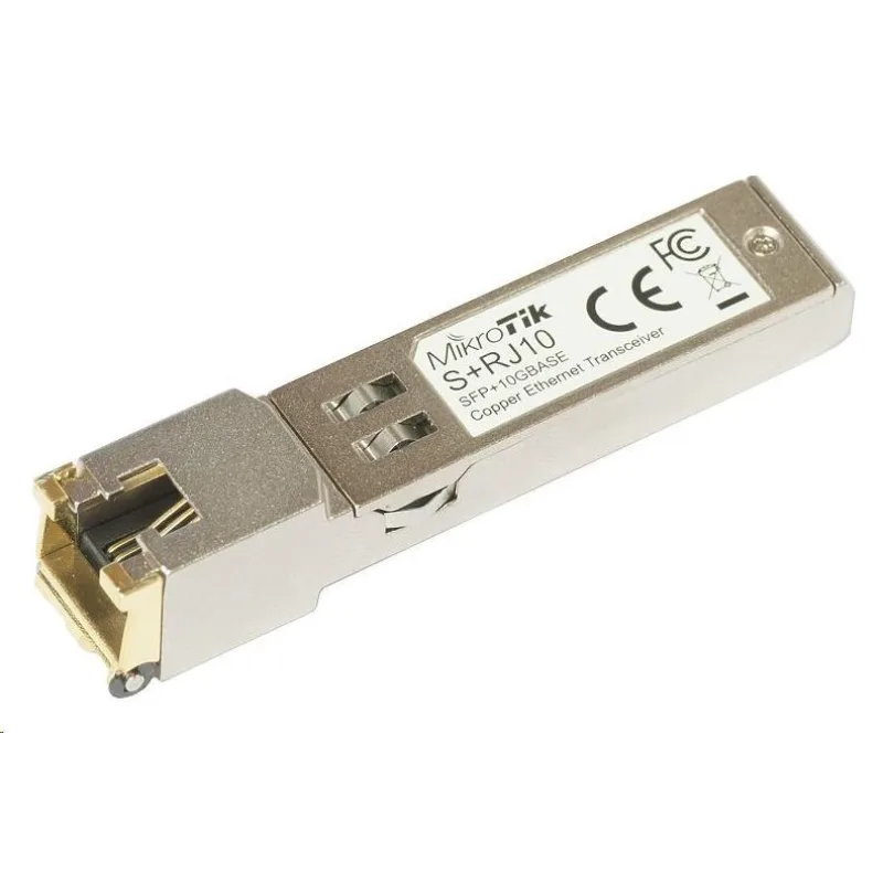 MikroTik SFP+ na metalický konvertor 10M/ 100M/ 1G/ 2.5G/ 5G/ 10G, RJ-45…