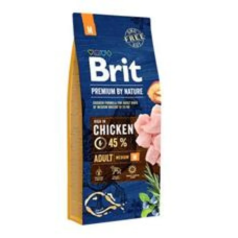 Brit Premium by Nature Adult M 1 kg - exp. 05/25 - 1 KS SKLADEM