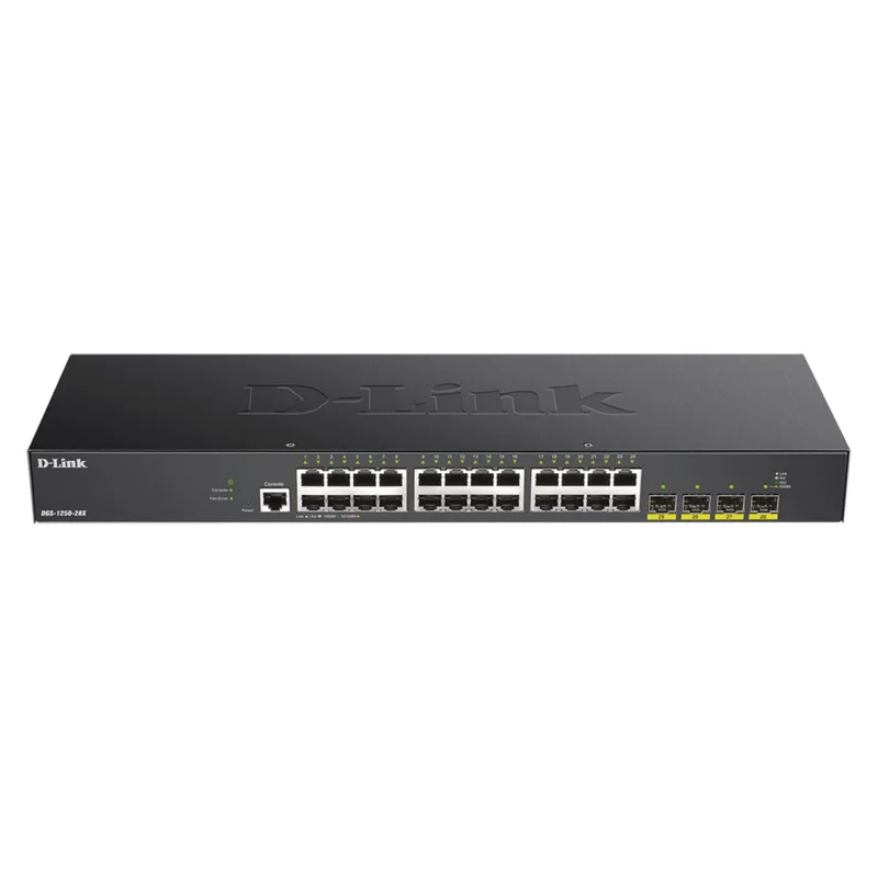 D-Link DGS-1250-28X Smart switch 24x Gb, 4x 1G/ 10G SFP+ DGS-1250-28X/E