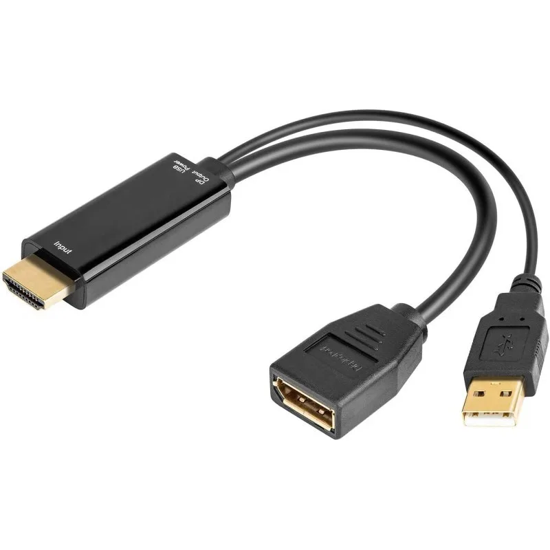 Adaptér PREMIUMCORD HDMI na DisplayPort s napájacím zdrojom kportad09