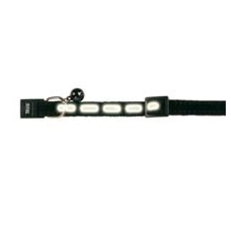 Obojek pro kočku reflexní, sametový 22-36 cm 1 ks