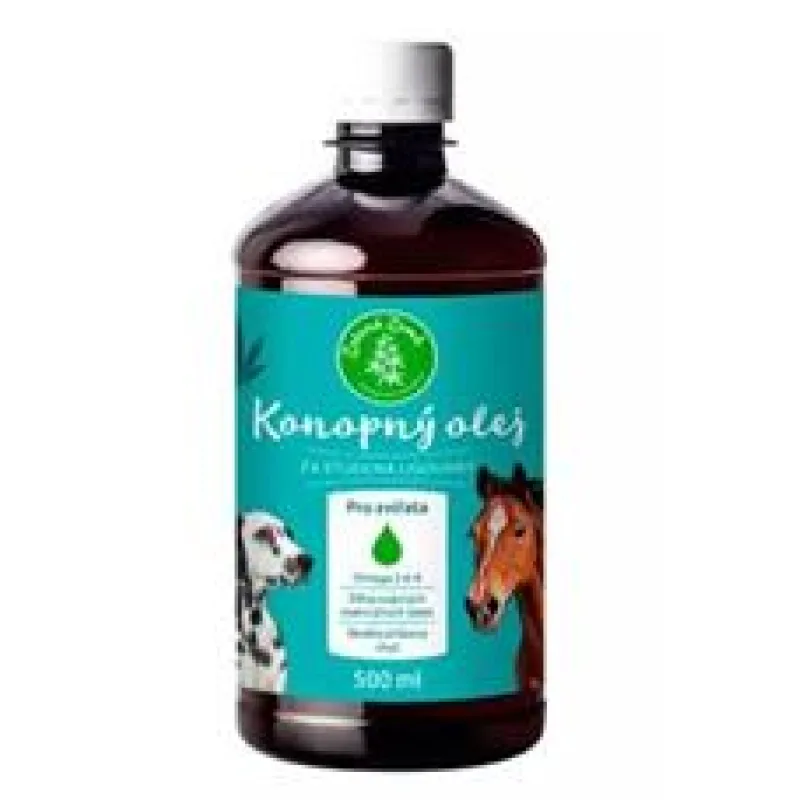 Konopný olej pro zvířata 1000ml