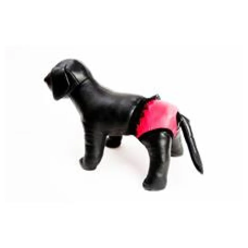 Hárací kalhotky "Gina" červené s krajkou 18 cm