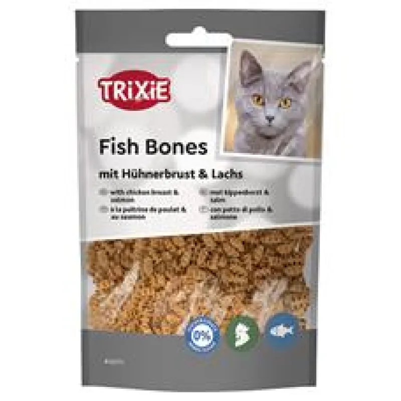 Fish Bones, rybí kostičky s kuřecími prsy a lososem 50g