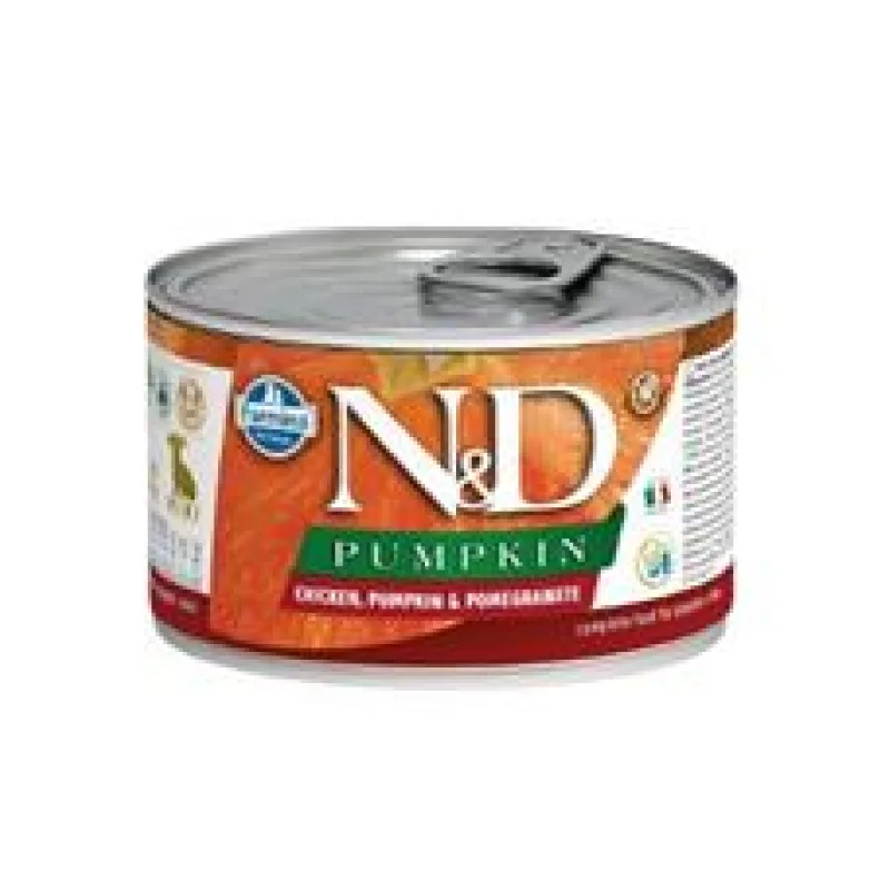 N&D DOG PUMPKIN Puppy Chicken & Pomegranate Mini 140 g + 1 ks ZDARMA