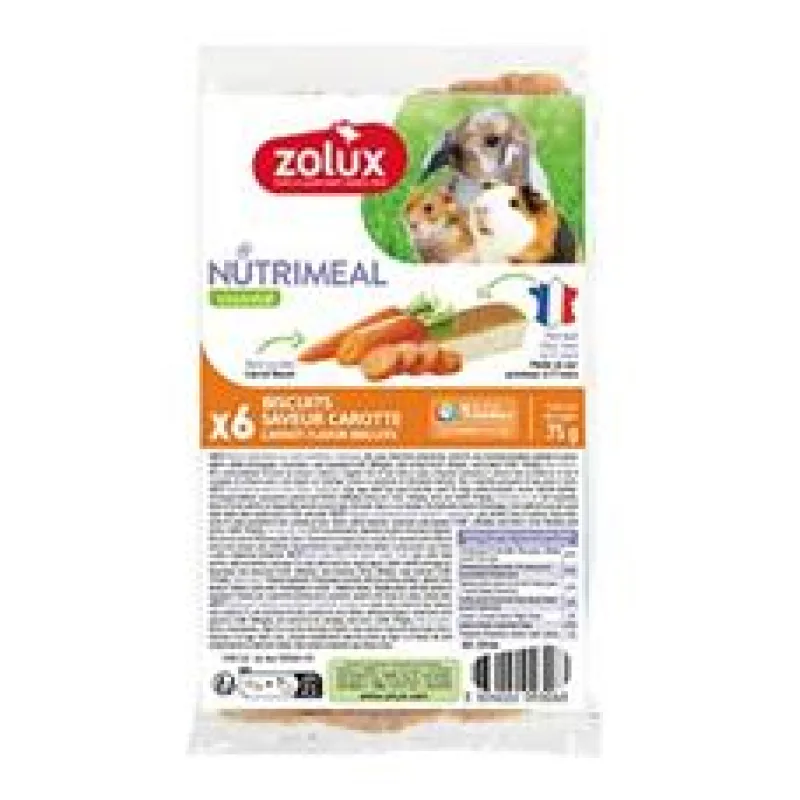 Poch. NUTRIMEAL Cookies hlodavci mrkev 6ks Zolux 6ks