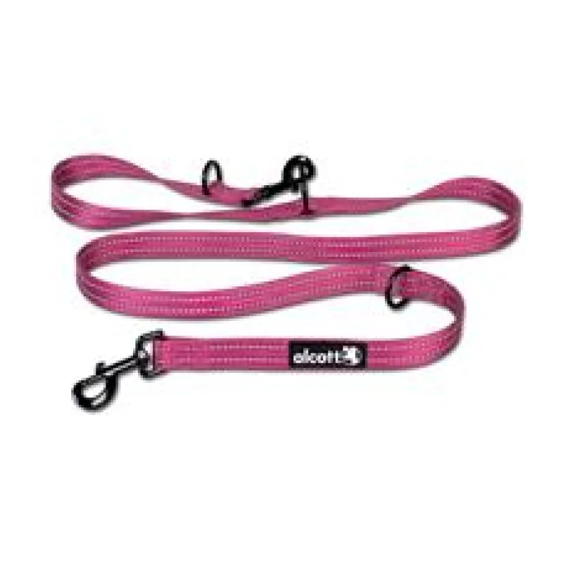Alcott nastavitelné vodítko pro psy, růžové velikost M