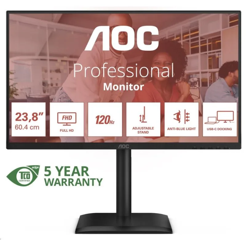24" LED AOC 24E4CV 24E4CV