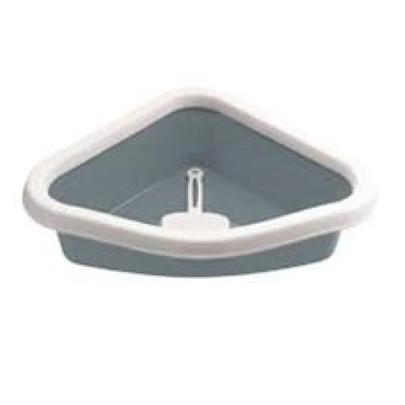 WC rohové s lopatkou, modrošedé 40 x d 56 x v 14 cm