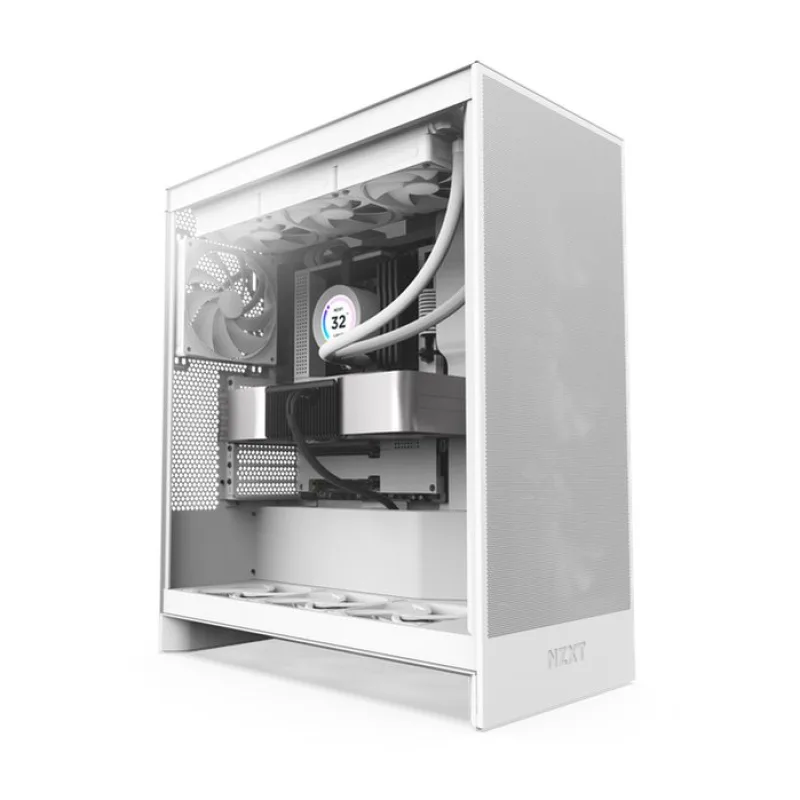 NZXT case H7 Flow, ATX, Mid Tower, white CM-H72FW-01