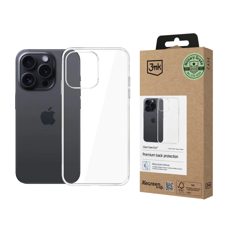 3mk ochranný kryt Clear Case Eco pro Apple iPhone 16 Pro 5903108597081