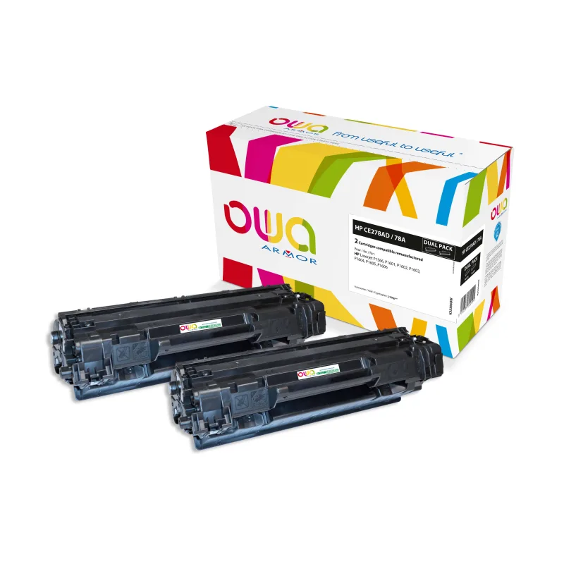 OWA Armor sada kompatibilná s HP CE278AD, 2x2100st, čierna/ black K35356OW