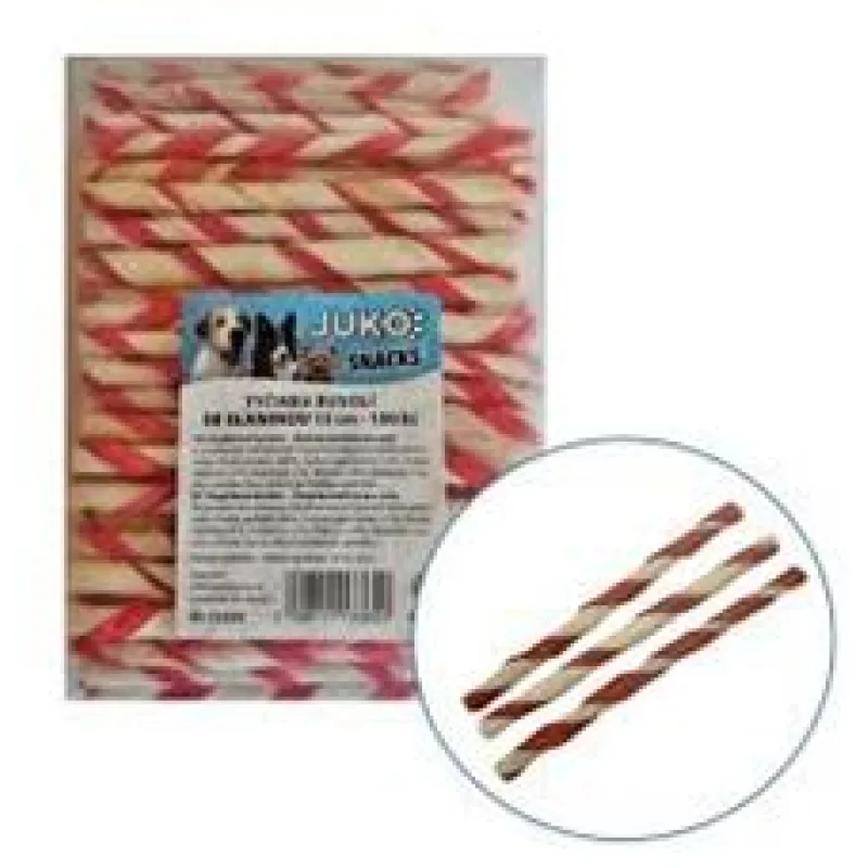Tyčinka buvolí se slaninou JUKO Snacks 13 cm (100 ks)