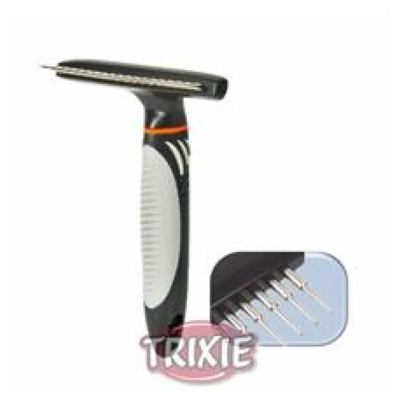 Hrablo dlouhá srst s antiskuzovou rukojetí 10x15cm,zuby 2 cm 1 ks