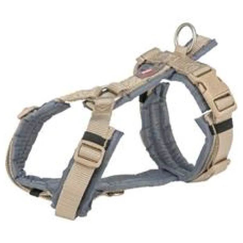 Premium trekingový postroj - písková/grafit XL: 80-97 cm/25 mm