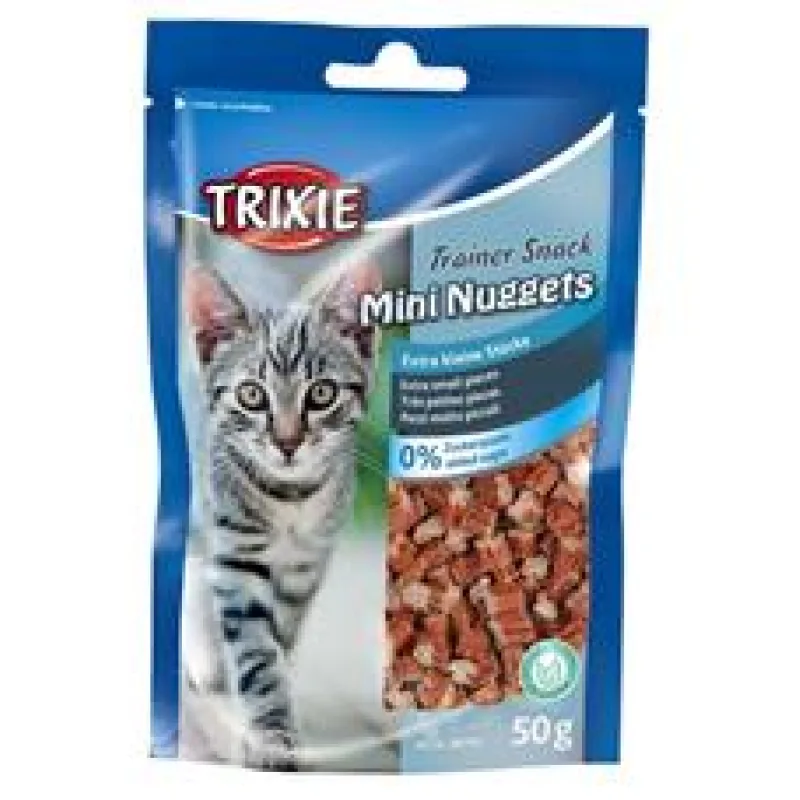 Trainer Snack MINI NUGGETS s tuňákem,kuřecím a catnipem 50g 50g