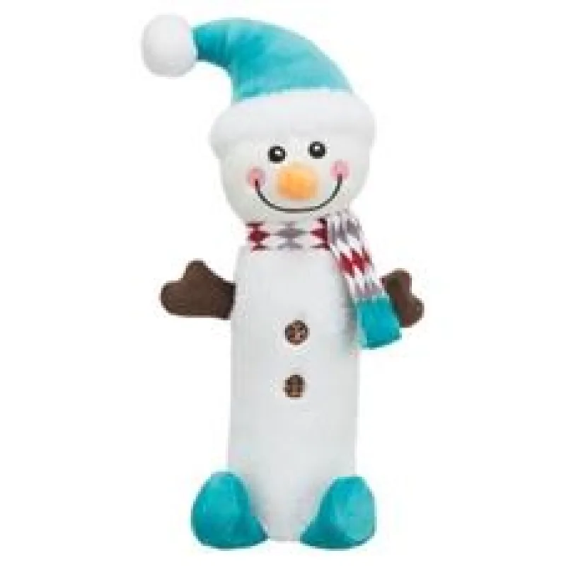 Xmas SNOWMAN, plyšový sněhulák s pet lahví uvnitř, 38 cm