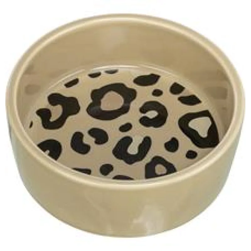 Keramická miska LEO, hnědá/leopardí 0,3l/12cm