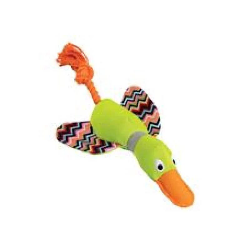 Kachna ležící látkvá šustící 33 cm, plyš / bavlna, HipHop 33 cm