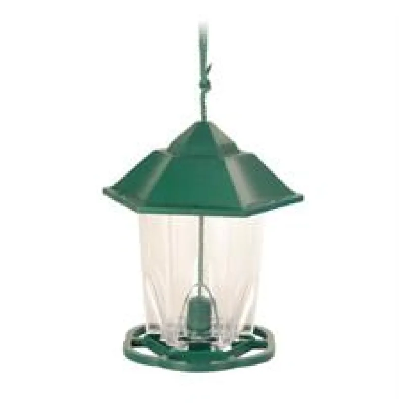 Zahradní závěsné automatické krmítko 6 otvorů 300 ml/17 cm 1 ks