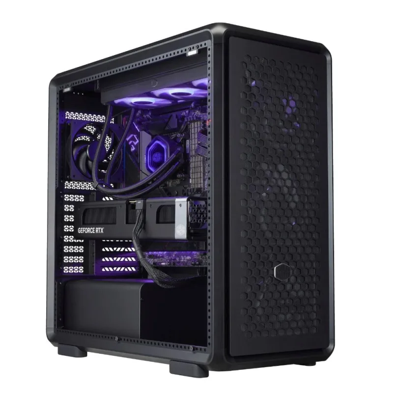 Cooler Master case MasterFrame 600 Black, Průhledná bočnice, ATX, 3x…