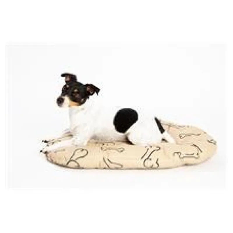 Polštář ovál bavl. Kost béžovo/černá 140 cm