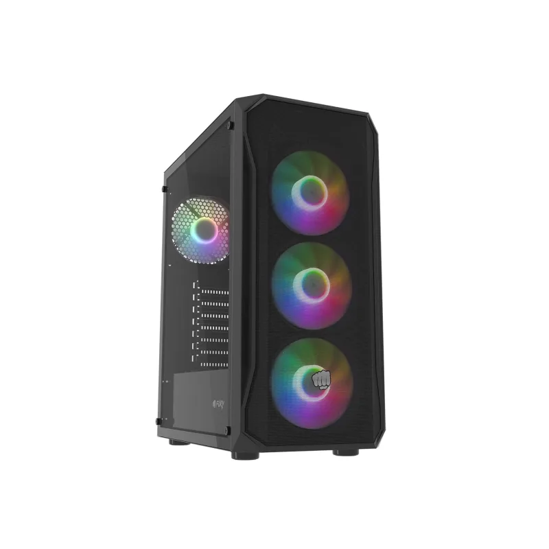 PC skriňa Fury SHOBO/ Midi Tower/ Transpar./ Čierna NFO-2154