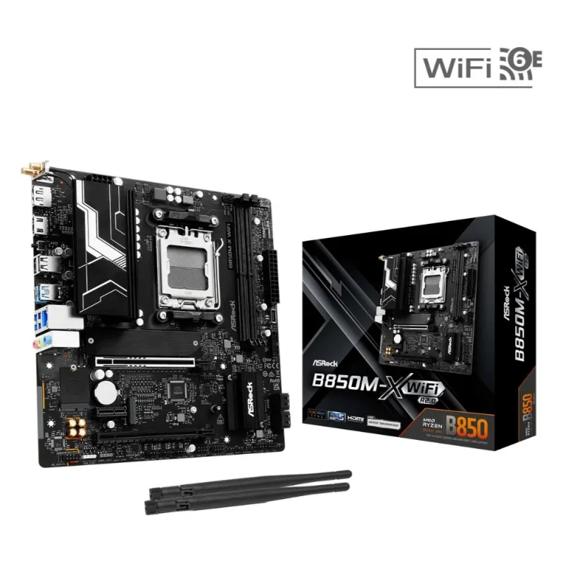 ASRock MB Sc AM5 B850M-X WIFI R2.0, AMD B850, 2xDDR5, 1xDP, 1xHDMI, …