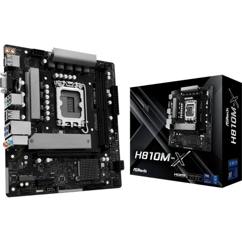 ASRock MB Sc LGA1851 H810M-X, Intel H810, 2xDDR5, 1xDP, 1xHDMI, …