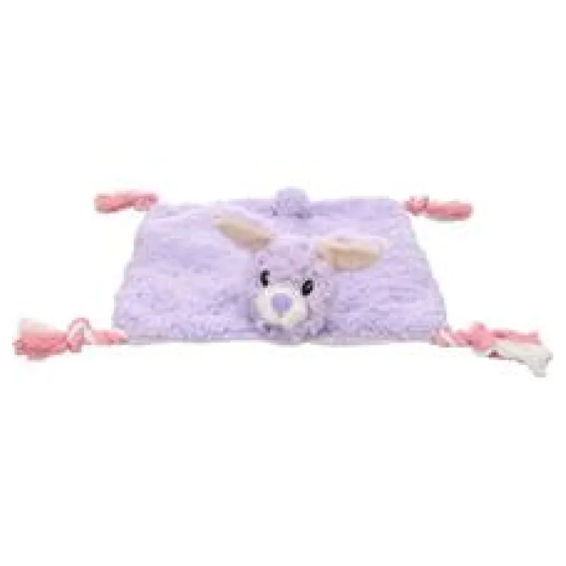 Hračka textil Kokko králík 40x40 fialové Flamingo 1 ks