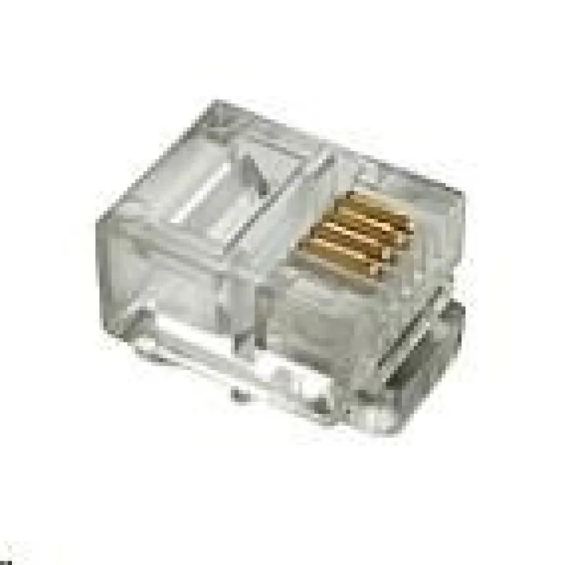 Solarix konektor RJ11 CAT3 UTP 6p4c netienený, nezalomený na čelnej…