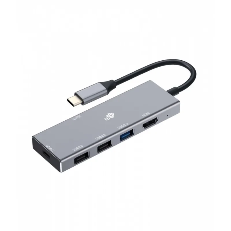 TB USB-C 7v1 adaptér USB 3.0, 2x USB 2.0, HDMI, PD, SD/ TF AKTBXVA2U2HSDAG