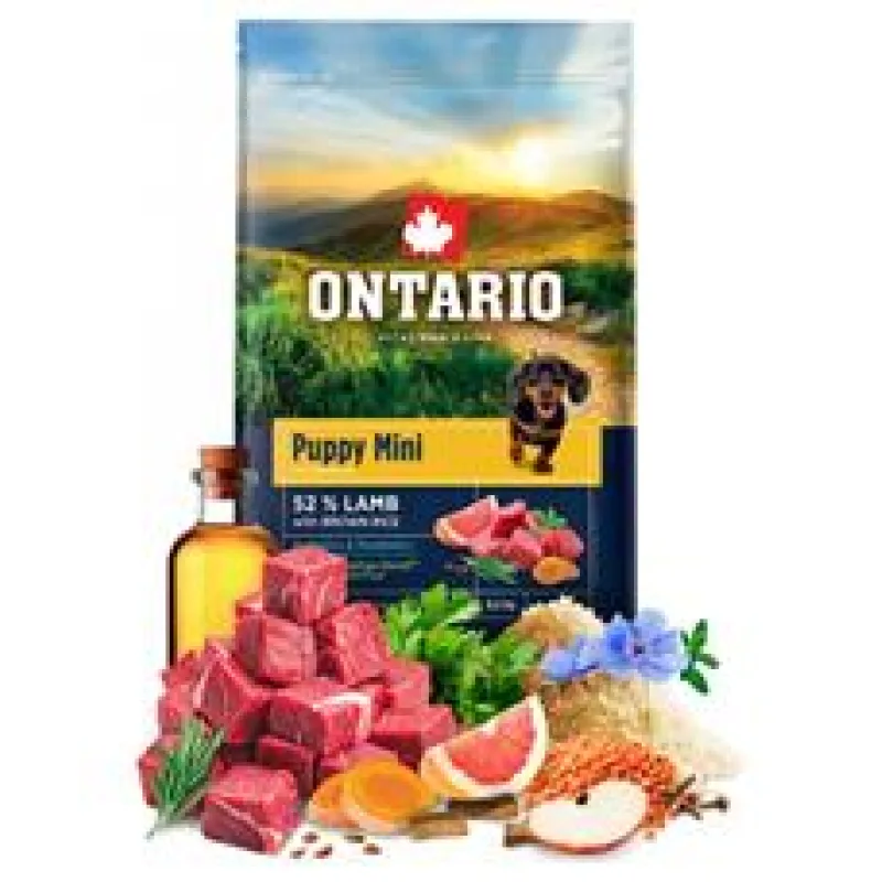 Ontario Puppy Mini Lamb & Brown Rice 6,5kg