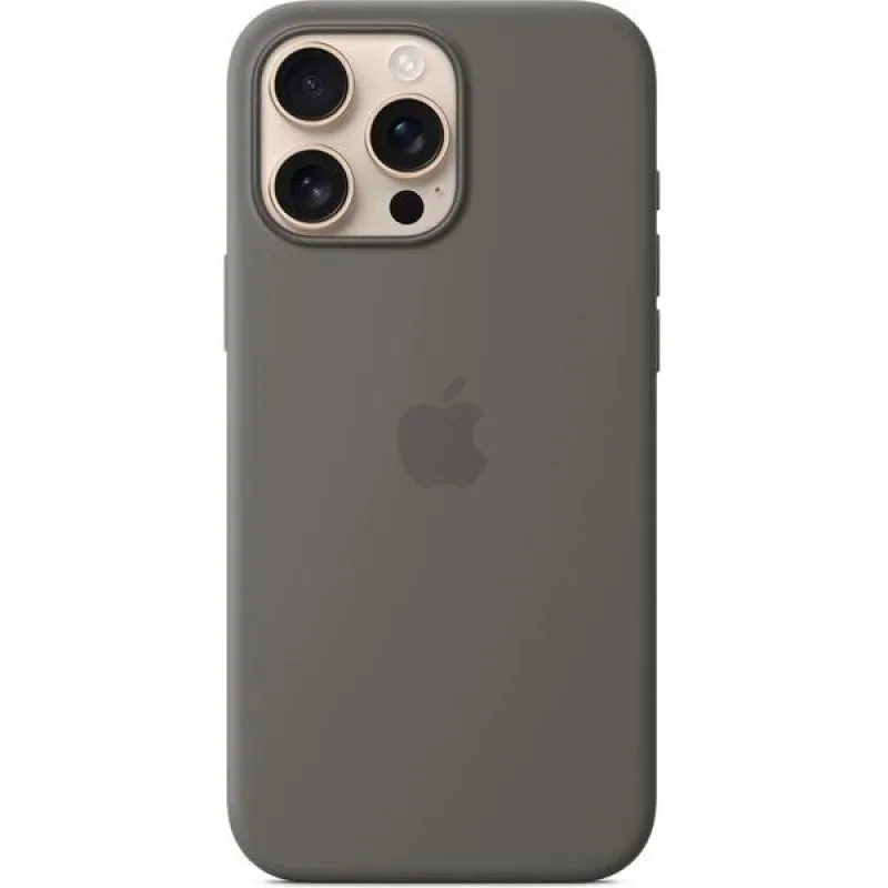 iPhone 16 Pro Max Silicone Case with MS - Stone Gr MYYV3ZM/A