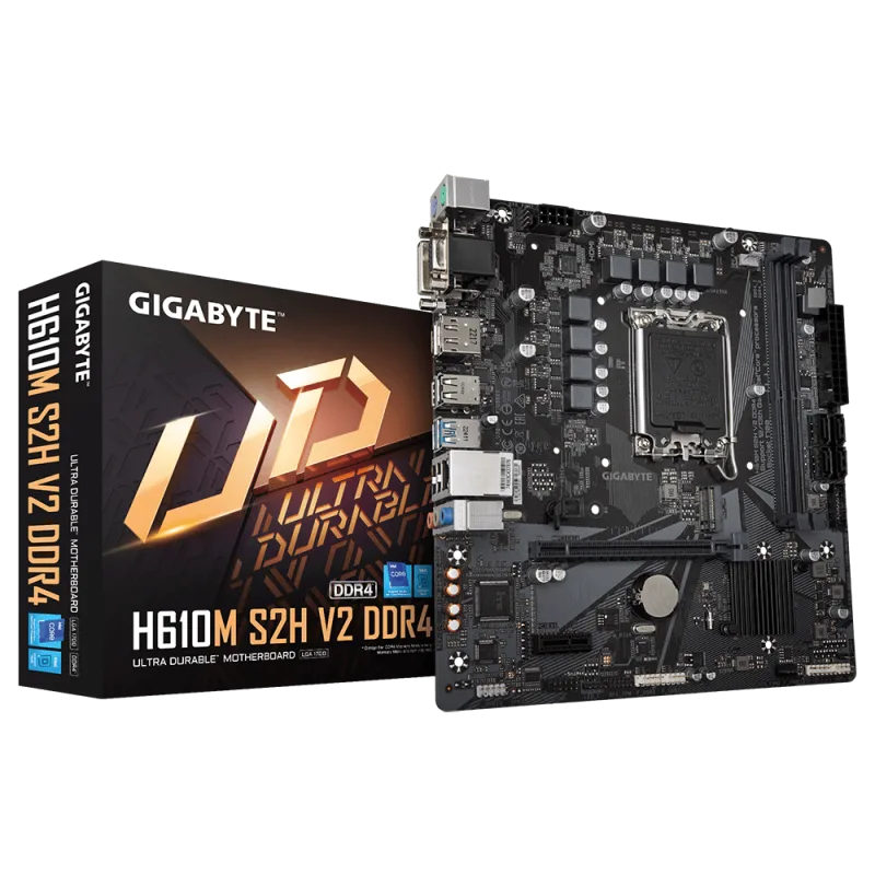 Gigabyte H610M S2H V2 DDR4 , Intel H610, LGA1700, 2xDDR4, mATX BAZAR…