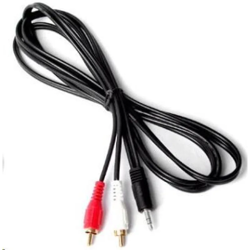 Káblový konektor PREMIUMCORD 2.5 mm stereo - 2x Cinch M 2 m kjack2cin