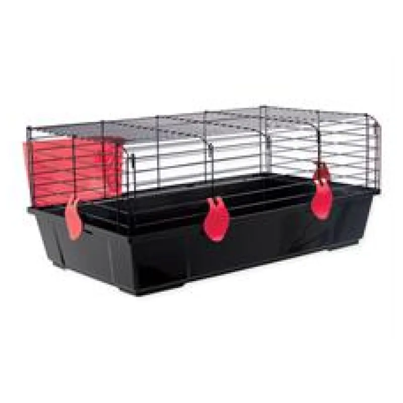 Klec SMALL ANIMAL Michal černá s červenou výbavou 1 ks