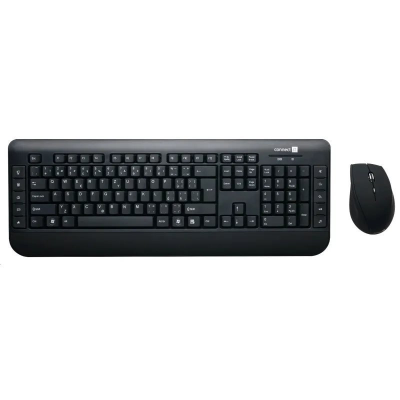 CONNECT IT Bezdrôtová súprava klávesnice a myši CI-185, čierna CI-185