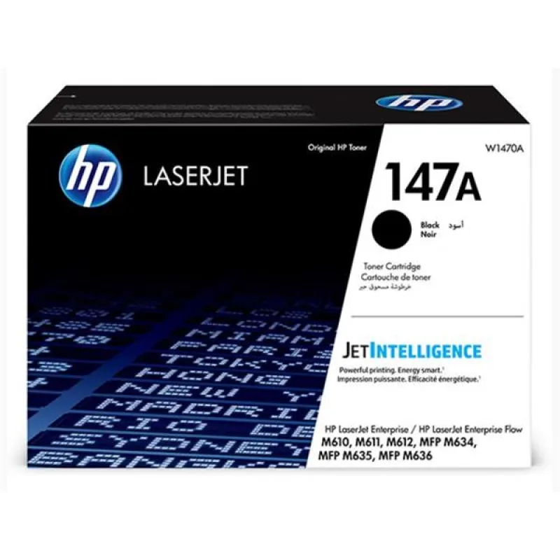 HP originál toner W1470A, black, HP 147A W1470A