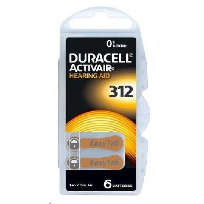 Duracell DA 312 P6 Easy Tab 6pack 93,02